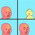Communist NPC Political meme template blank  Political, Opinion, Communism, Talking, Ancap