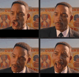 Will smith “But not because I’m black” (blank) Men meme template