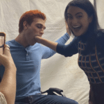 Girl putting fist in boys mouth Vs meme template blank  Vs, Veronica, Putting, Fist, Mouth, Archie, TV, Riverdale, Laughing, Happy, Watching