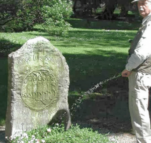 Peeing on grave Grave meme template