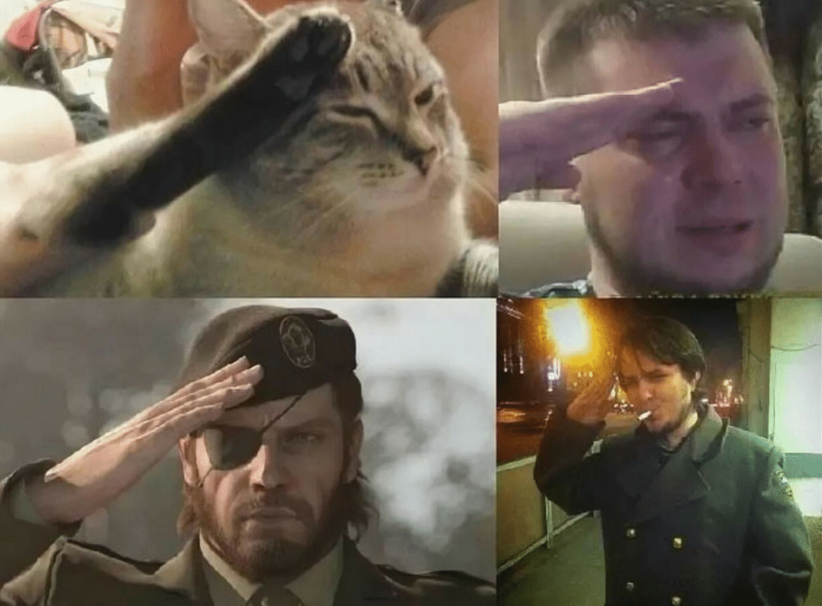 Meme Generator - Multiple people saluting - Newfa Stuff