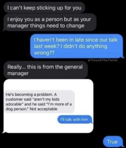 Text Screenshot talking about work attitude  Reaction meme template