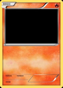 Pokemon fire type card (alt) Emo meme template