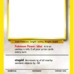 Meme Generator – Useless Pokemon card (blank)