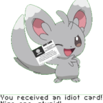 Minccino idiot card Pokemon meme template blank  Pokemon, Minccino, Idiot, Stupid, Dumb, Card, Giving, Rude
