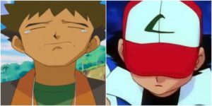 Ash and Brock sad Sad meme template