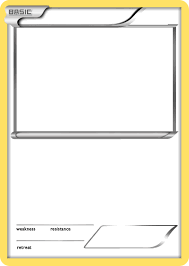 Pokemon basic card (blank) Car meme template