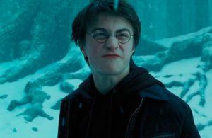 Angry snowy Harry Potter Yelling meme template