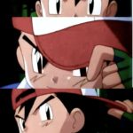 Ash turning had backwards Pokemon meme template blank