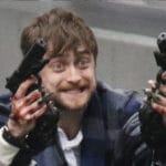Crazy Harry Potter with guns Guns meme template blank