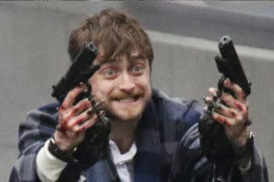 Crazy Harry Potter with guns Crazy meme template
