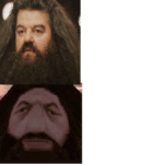 Hagrid Drake meme template Drake meme template blank