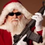 Santa with gun Christmas meme template blank  Christmas, Santa, Guns, Holding, AR-15