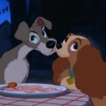 Lady and the Tramp spaghetti Animal meme template blank