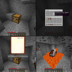Minecraft scroll of truth Fact meme template