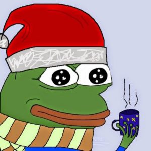 Christmas Pepe  Frog meme template