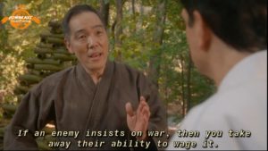 If an enemy insists on war, then you take away their ability to wage it Cobra Kai Opinion search meme template