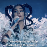 We really fucked it up, fucked it up this time Dont Look Up meme template blank  Dont Look Up, Ariana Grande, Music, Singing, Reaction, Opinion, Cursing, Mistake, Fuck Up