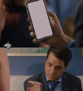Daniel looking at phone Phone meme template