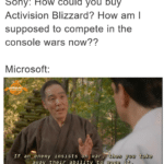 Memes Cobra Kai, Microsoft, Activision, Blizzard, No Mercy 