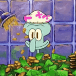 Squidward showering in money Spongebob meme template blank  Squidward, Showering, Money, Happy, Spongebob