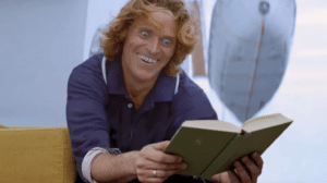 Willem Dafoe reading book Creepy meme template
