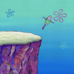 Fish jumping off cliff Spongebob meme template blank  Fish, Jumping, Cliff, Suicide, Spongebob, Sad, Howard