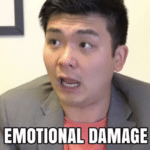 Emotional damage Reaction meme template blank  Emotional, Damage, YouTube, Asian, Steven He, TikTok, Reaction, Sad
