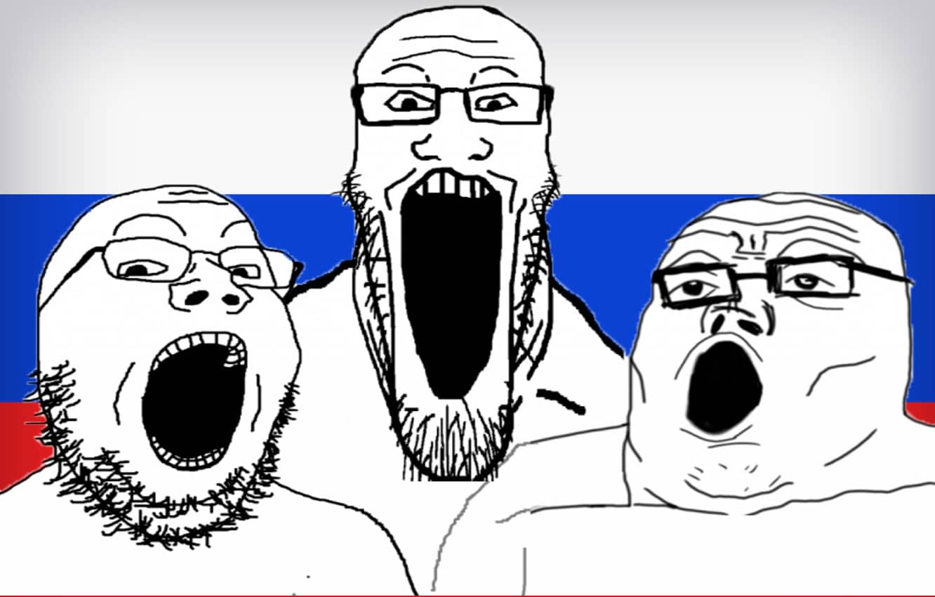 Meme Generator - Russian Soyjaks yelling - Newfa Stuff
