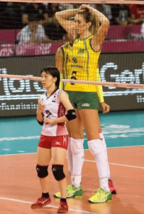 Tall vs. short volleyball players  Vs meme template