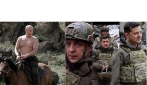 Putin vs. Zelensky Russia search meme template