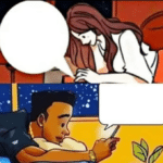 White girl texting black boy comic Wholesome meme template blank  White, Girl, Texting, Black, Boy, Comic, Black Twitter, Wholesome, Dating, Relationship